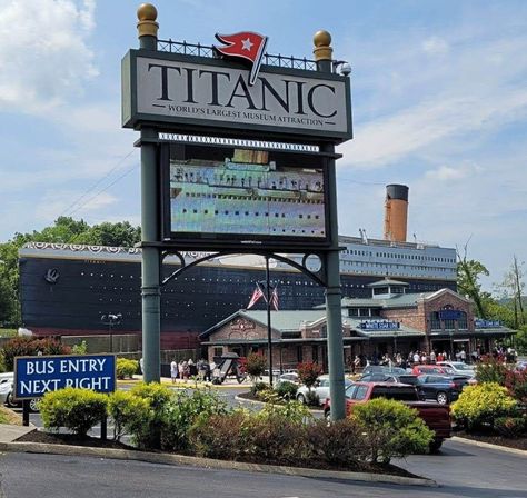 Titanic Museum in Pigeon Forge, Tennessee. Titanic Museum Pigeon Forge, Tennessee Pigeon Forge, Smoky Mountains Tennessee, Vision Board Diy, Tennessee Road Trip, Pigeon Forge Tennessee, Titanic Museum, Smokey Mountains Vacation, Small Towns Usa