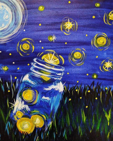 Peace Pole, Art Color, Paint Painting, Craft Time, Create Art, Firefly, Painting Inspiration, Starry Night, Acrylic Painting