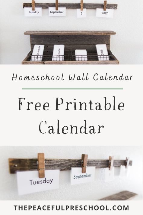 Homeschool Wall Calendar, Preschool Homeschool Calendar, Homeschool Wall Ideas, Homeschool Calendar Board, Montessori Homeschool Room, Homeschooling Room, Charlotte Mason Preschool, Steiner Waldorf Education, Homeschool Wall