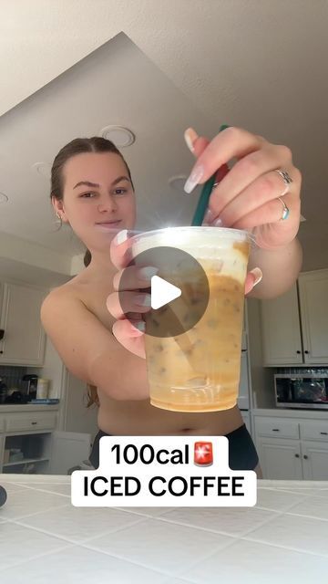 Kols || Realistic Fitness Coach🤍💪🏼 on Instagram: "THE WORLDS BEST AT HOME ICED COFFEE (low cal)🚨

Ingredients:

- Nescafe Gold Espresso
- Fat Free Fairlife
- Torani Sugar Free
- Chobani Sweet Cream

CALS:

Chobani creamer is 35cals per tablespoon and I used 2

Fairlife (fat free) is 80cals per cup and we just use a splash so we can guess around 20cals???

So this coffee is 100ish cals… you can measure if you want but i dont want to hehehehe🤍

#lowcalicedcoffee #coffeeathome #bestathomecoffee #athomeicedcoffee #lowcalcoffeedrinks" Low Calorie Coffee At Home, Low Calorie Coffee Drinks At Home, Chobani Creamer, Nescafe Recipe, Sugar Free Iced Coffee, At Home Iced Coffee, Home Iced Coffee, Nescafe Gold, Coffee Frappuccino