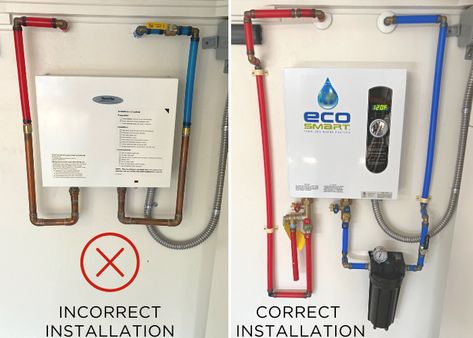 Tankless Water Heaters are Hot — Calling it Home Tankless Water Heater In Laundry Room, Homeless Ideas, Basement Ventilation, Tankless Water Heater Electric, Water Heater Diy, Furnace Room, Plumbing Layout, Basement Finish, Rv Water Heater