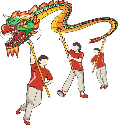 cartoon illustration of dragon dance performance, usually performed during chinese new year, with white background, multicolor, blurred, noise, flat design Dragon Dance Illustration, Chinese Dancing, Dance Illustration, Cartoon Dragon, Dragon Dance, Dance Performance, Cartoon Illustration, Design Design, Flat Design