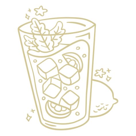 Drink Drawing Aesthetic, Mojito Drawing, Drinks Doodle, Drink Sketch, Horchata Drink, Drink Doodles, Mojito Drink, Drink Png, Whiteboard Art