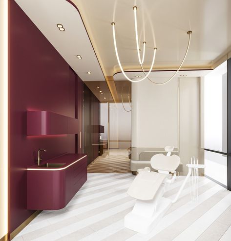 Beauty Clinic Interior Design, Luxury Clinic, Clinic Furniture, Dental Office Architecture, Dental Cabinet, Dentist Clinic, Construction Contractors, Clinic Interior Design, Luxurious Room