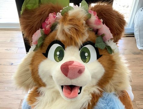 Starberry Fursuit, Cottagecore Fursuit, Cottagecore Fursona, Cow Fursuit, Fursuit Ideas, Fursuit Tutorial, Fur Suits, Fursuit Head, Cute Costumes