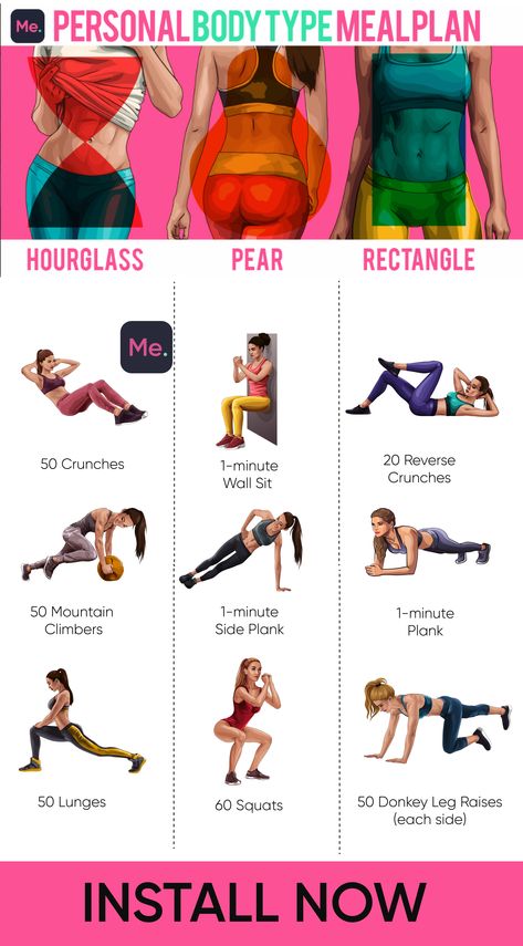 Pear Body Shape Workout Exercises, Pear Body Workout, Pear Body Shape Workout, Pear Shape Body Workout, Body Type Diet, Simple Workout Routine, Burn Fat Build Muscle, Beginner Ab Workout, Easy Exercises