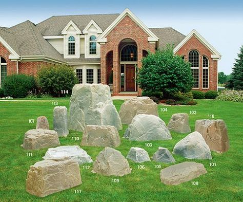 Fake Rock Covers, Septic Tank Covers, Artificial Rocks, Large Backyard Landscaping, Fake Rock, Rock Cover, Landscape Products, Landscaping With Large Rocks, Large Backyard