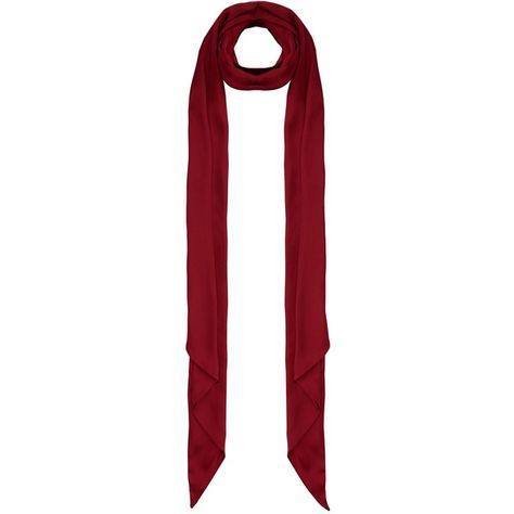 New Look Dark Red Skinny Scarf ($7.93) ❤ liked on Polyvore featuring accessories, scarves and dark red Dark Red, New Look, Bags For Women, Designer Clothes, For Women, Polyvore, Outfit Inspo, Red