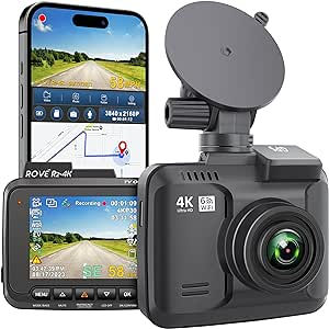 Built-in WiFi GPS Car Dashboard Camera Recorder with UHD 2160P, 2.4" IPS Screen, 150° Wide Angle, WDR, Night Vision Camera Recorder, Dashboard Camera, Car Dashboard, Dash Cam, Dash Camera, Wide Angle, Night Vision, Built In, Resolution