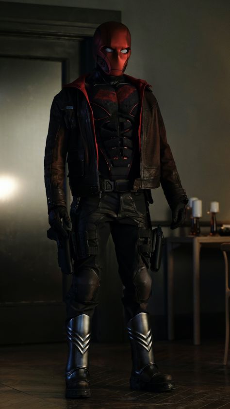 Jason Todd Cosplay, Teen Titans Series, Red Hood Wallpaper, Red Hood Dc, Curran Walters, Red Hood Cosplay, Jason Todd Robin, Sci Fi Costume, Titans Tv Series