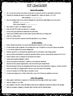 Iep Checklist, Iep Organization, Individual Education Plan, Iep Meetings, Dysgraphia, Teaching Special Education, Iep Goals, Learning Support, Resource Room