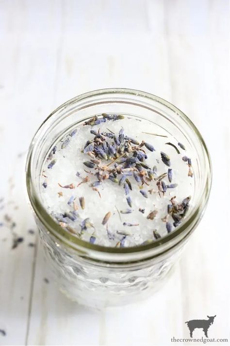 Simple Melatonin and Lavender Bath Soak – The Crowned Goat At Home Retreat, Lavender Bath Soak, Home Retreat, Epson Salt, Used Tea Bags, Lavender Bath Salts, Salt Bath, Motivational Water Bottle, Lavender Bath