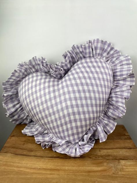 Stripe Ruffle Blockprint Mini … curated on LTK Heart Cushion, Ruffle Pillow, Star Cushion, Bolster Cushions, Heart Pillow, Star Pillows, Soft Floral, Blue Gingham, Floral Stripe