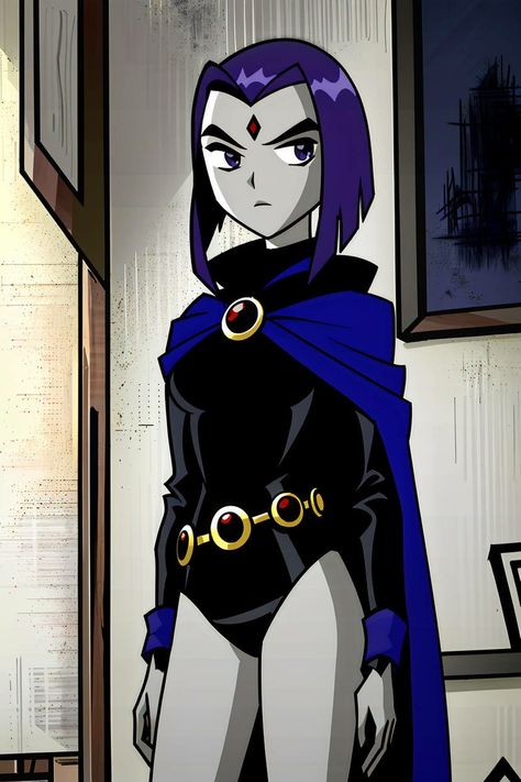 Raven Halloween Costume, Raven Costume, Raven Teen Titans Go, Raven Fanart, Raven Cosplay, Original Teen Titans, Teen Titans Fanart, Teen Titan, Raven Art