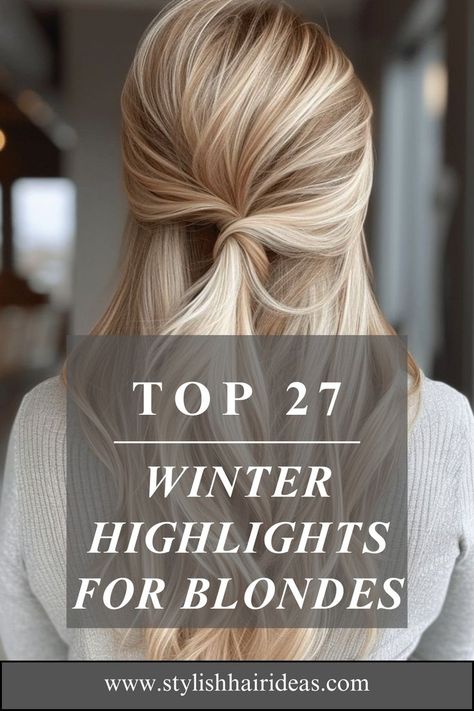 Looking for winter hair ideas? These 27 blonde highlight styles are perfect for adding depth, dimension, and winter-ready vibes! 🌬️💛 #BlondeHighlightInspo #WinterHairColors #ChicBlondeStyles Blonde Hair Covering Gray, Hair Color Ideas For Platinum Blondes, White Blonde With Caramel Highlights, Blond Hair With Gray Highlights, Blonde Hair Around Face, Natural Gray With Blonde Highlights, Blond And Gray Highlights, Subtle Highlights For Blonde Hair, Platinum Blonde Highlights In Brown Hair