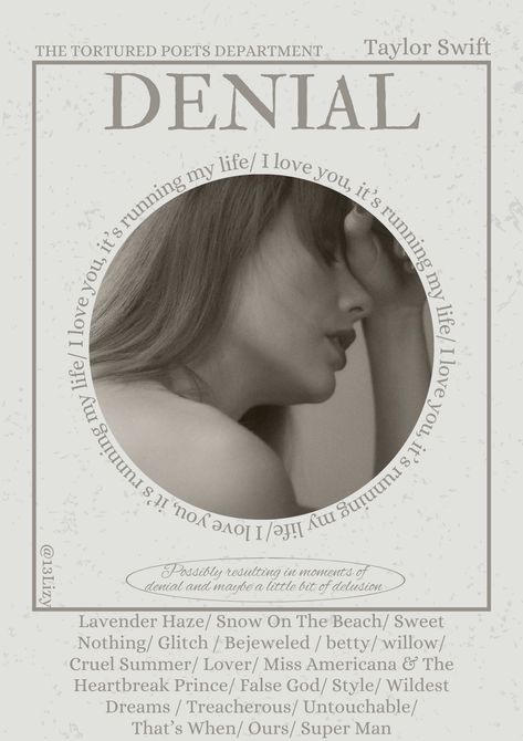 Denial- I love you, it’s ruining my life - TTPD- Taylor Swift- stages of heartbreak- the tortured poets department- poster- music poster Ruining My Life, Taylor Songs, Music Help, Taylor Swift Posters, Lyric Poster, Music Mood, Taylor Swift Wallpaper, Taylor Swift Songs, Taylor Swift Lyrics