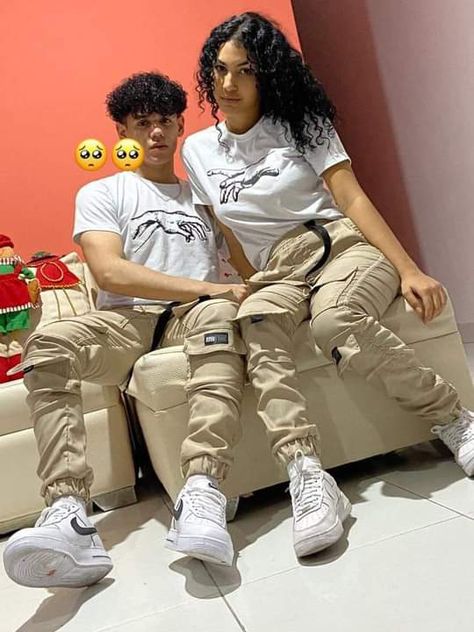 Couple Goal Matching Outfits, Couple Clothes Matching Outfits, Matching Outfits For Couples Casual, Couples Matching Outfits Swag, Casual Relationship, Couple Matching Outfits, Couple Fits, 2piece Outfits, Cute Couple Outfits