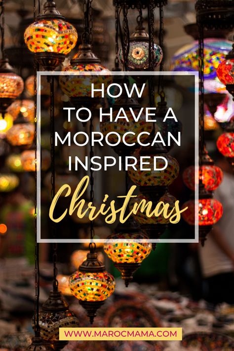 Even though Christmas isn't widely celebrated in Morocco, there are several ways you can throw a Moroccan inspired Christmas party or simply incorporate Moroccan decorations to your holiday decor. Moroccan Christmas Decor, Moroccan Christmas, Travel Morroco, Moroccan Decor Diy, 2024 Holidays, Moroccan Restaurant, Moroccan Riad, Christmas Bazaar, Crate Coffee Table