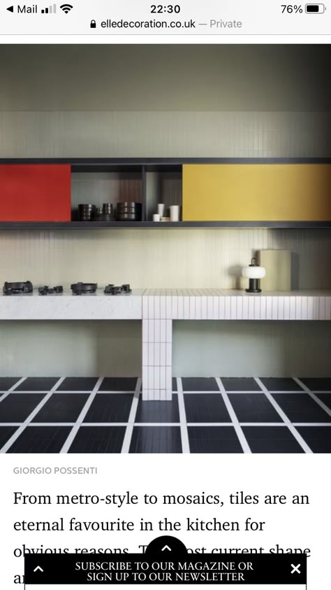 Mondrian Kitchen, Metro Tiles Kitchen, Giuseppe Penone, Stone Lighting, Marble Island, Design Del Prodotto, Bespoke Kitchens, Kitchen Trends, Milan Design Week