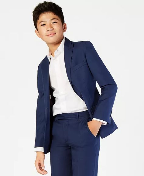 Calvin Klein - Boys' Infinite Jacket Guest Attire, Wedding Attire Guest, Boy Blue, Blue Suit, Suit And Tie, Do Everything, Trendy Plus Size, Big Boys