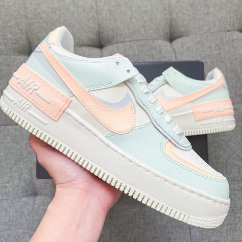 Pastel Nike Air Force 1s, Nike Air Force 1 Shadow Pastel, Nike Women Air Force, Pastel Air Force 1, Nike Air Force 1 Pastel, Air Force 1 Shadows, Nike Shadow, Pastel Cotton Candy, Nike Air Forces