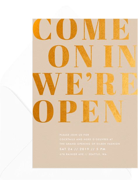 How to Create a Grand Opening Invitation That Impresses - STATIONERS Grand Opening Graphic Design, Grand Opening Event Ideas Launch Party, Shop Opening Invitation Card Design Creative, Grand Opening Sign, Cafe Opening Invitation, Studio Opening Invitation, Grand Opening Poster Design Ideas, Soft Opening Invitation, Grand Opening Invitations Design