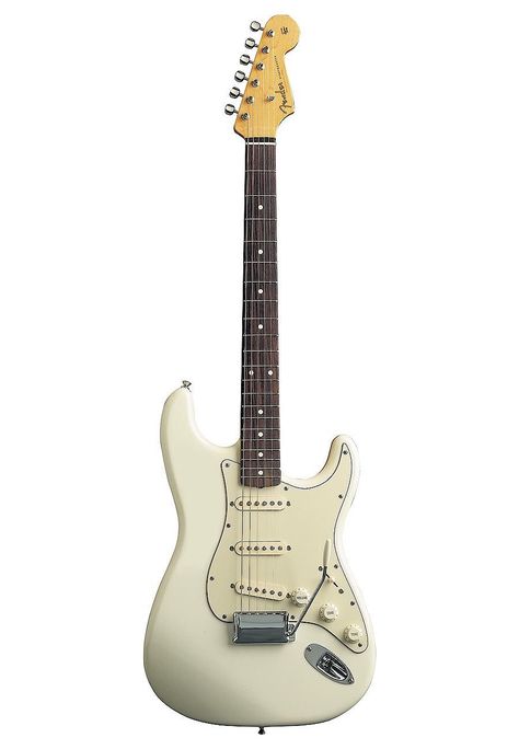 Olympic White Stratocaster, Squire Stratocaster, White Stratocaster, Gitar Vintage, Famous Guitarists, Electric Guitar Design, Stratocaster Guitar, Guitar Electric, Pedal Board