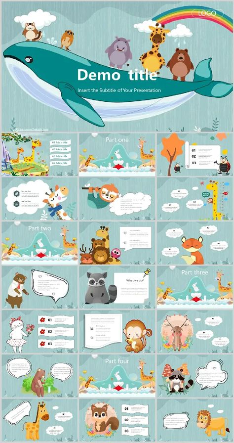 Ppt Template Free Download Slide Design, Cartoon Powerpoint, Cute Powerpoint, Powerpoint Presentation Themes, School Powerpoint Templates, Cute Powerpoint Templates, Animal Background, Free Powerpoint Presentations, Free Ppt Template