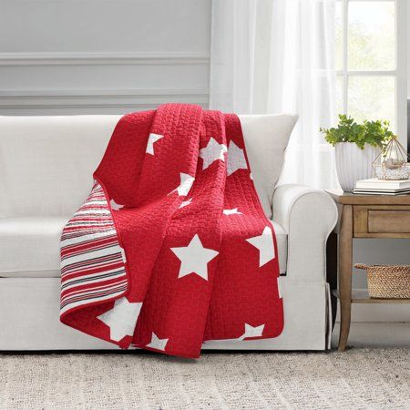 Red Throw Blanket, Outer Space Theme, Daughter Bedroom, Red Throw, Lush Decor, Childrens Beds, Coastal Design, Cotton Throw, Space Theme