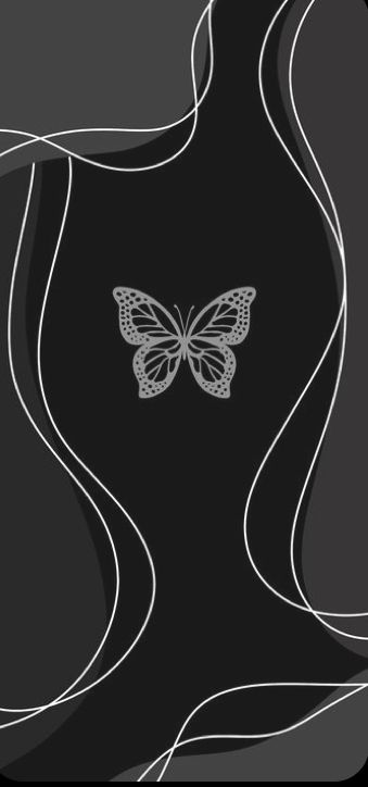 Wallpaper Chique, Iphone Wallpaper Vintage Dark, Simple Butterfly Wallpaper, Black And Grey Butterfly, Wallpaper Girly Iphone, Girly Iphone Wallpaper, Butterfly Iphone Wallpaper, Grey Butterfly, Butterfly Aesthetic