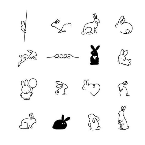 Cute Bunny Tattoos Small, Bunny Tattoo Small, Hase Tattoos, Pair Tattoos, Bunny Tattoo, Private Tattoos, Tiny Wrist Tattoos, Ankle Tattoo Small, Bunny Tattoos