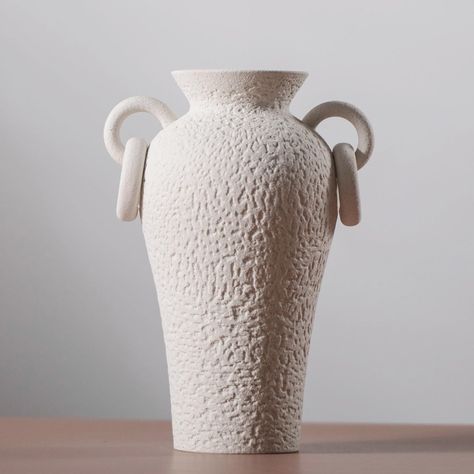 Tall Ceramic Vase, Artistic Decor, Ceramics Pottery Vase, Handmade Ceramic Vase, White Ceramic Vase, Pottery Lamp, Handmade Ceramics Vase, White Ceramic Vases, Holding Flowers