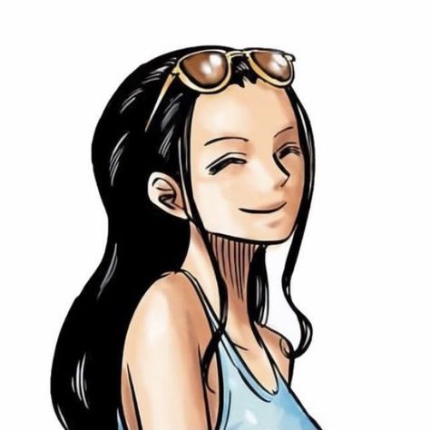 Nico Robin, One Piece, On Twitter, Twitter, Hair, Blue, Black