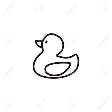 Cute Simple Animal Tattoos, Small Duck Drawing, Duck Doodle Tattoo, Duck Outline Drawing, Duck Doodle Easy, Duck Simple Drawing, Duck Tattoo Design, Rubber Duck Tattoo Outline, Tiny Rubber Duck Tattoo