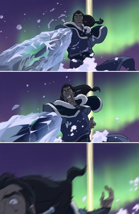 Unalaq's face when Korra freezes his arm and pulls him to the ground. Unalaq Legend Of Korra, Korra Fanart, Avatar Fandom, Avatar Studios, Avatar Korra, Yip Yip, Avatar Series, Korra Avatar, The Legend Of Korra