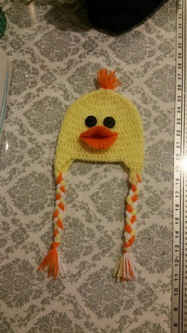 Duck Beanie Duck Beanie Crochet, Beanie Crochet, Crochet Things, Crochet Beanie, Winter Hats, Crochet Hats, Knitting, Hats, Crochet