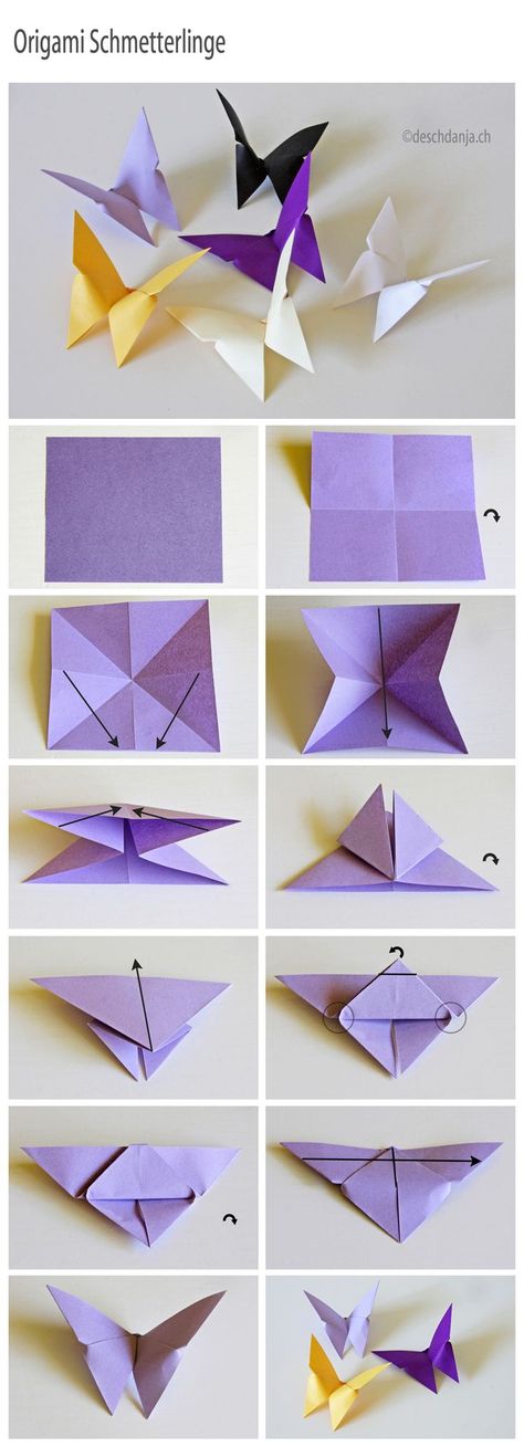 Easy Paper Craft Projects You Can Make with Kids Origami Návody, Hiasan Dinding Diy, Diy Papillon, Aktiviti Tadika, Mainan Diy, Butterfly Chandeliers, Vika Papper, Kraf Kertas, Tutorial Origami