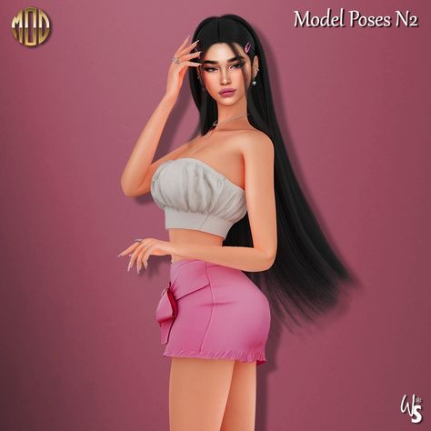 The Mod Collective - Sims 4 - Poses - WisteriaSims - For woman - Model Poses N2 Sims 4 Modeling Poses, Sims 4 Poses Solo Model, Pose Sims 4 Cc, Sims 4 Poses Single, Sims 4 Female Poses, Sims 4 Solo Poses, Sims 4 Model Poses, Sims 4 Selfie Poses, Poses Sims 4 Cc