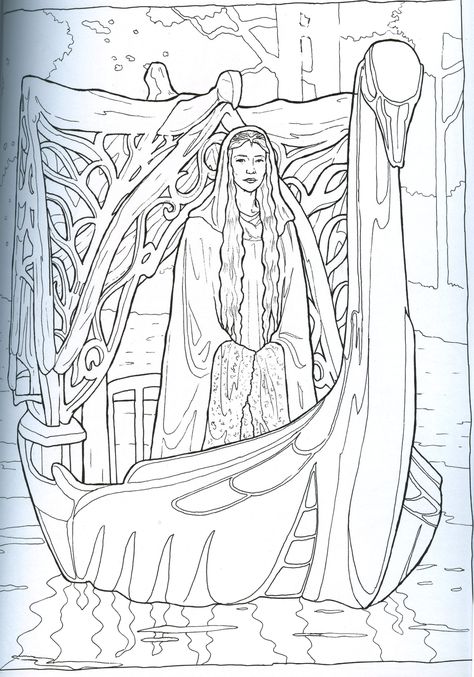 Galadriel coloring page Lotr Coloring Pages, Galadriel Tattoo, Lord Of The Rings Coloring Pages, Galadriel Drawing, Rings Of Power Galadriel Fanart, Galadriel Artwork, Galadriel And Halbrand Art, Tolkien Tattoo, Adult Colouring Pages