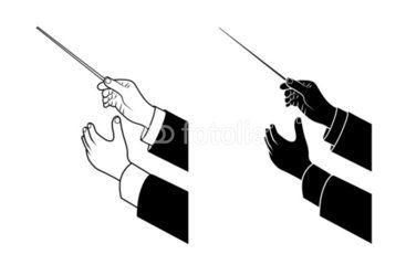 Conductor Drawing Reference, Conductor Drawing, Hand Black And White, Choir Conductor, Music Conductor, Tattoo 2023, Single Line Drawing, Silhouette Images, Hand Drawing