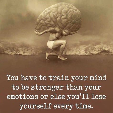 You have to train your mind to be stronger than your emotions or else you'll lose yourself every time A Course In Miracles, Train Your Mind, Quotes By Emotions, Keep It Real, Stronger Than You, Positive Words, Spiritual Healing, Spiritual Awakening, Losing You