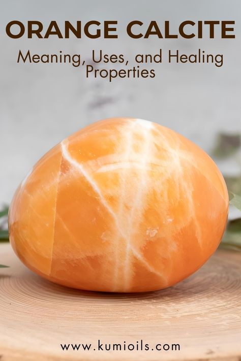 Uncover the secrets of this gemstone, Orange Calcite's meaning, uses, and healing benefits in our in-depth article. Transform your energy and wellness today. Orange Calcite Meaning, Calcite Meaning, Crystals Healing Properties, Crystals Healing, Orange Stone, Orange Calcite, Self Realization, Chakra Healing, Young Living