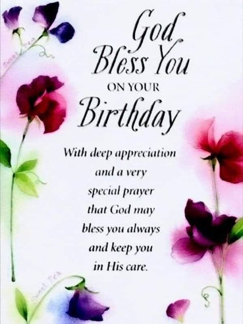 God Bless You On Your Birthday, Happy Birthday Prayer Inspirational, Happy Birthday God Bless You, Happy Birthday Senior, Blessed Birthday Quotes, Happy Birthday Blessings, Happy Blessed Birthday, Happy Birthday Prayer, Special Happy Birthday Wishes