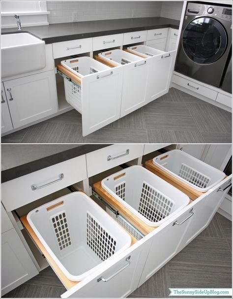 25 creative ways to organise your laundry Laundry Room Storage Shelves, Laundry Room Ideas Small Space, Room Storage Diy, Dream Laundry Room, Laundry Room Layouts, Laundry Room Renovation, Laundry Design, Modern Laundry Rooms, Laundry Room Inspiration