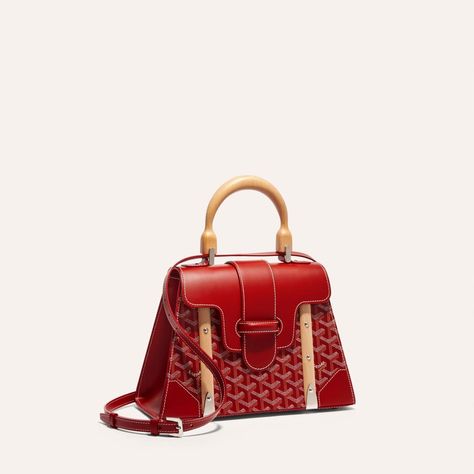 SAÏGON PM BAG - Maison Goyard Goyard Purse, Goyard Monogram, Goyard Bag, Womens Designer Bags, Luxury Purses, Louis Vuitton Shoulder Bag, Matilda, Rivets, Luxury Handbags