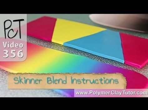 How to Use the Skinner Blend Technique for Polymer Clay Clay Products, Free Jewellery Making Tutorials, Clay Videos, Clay Clay, Polymer Clay Cane, Play Clay, Polymer Clay Canes, Fimo Clay, Clay Design