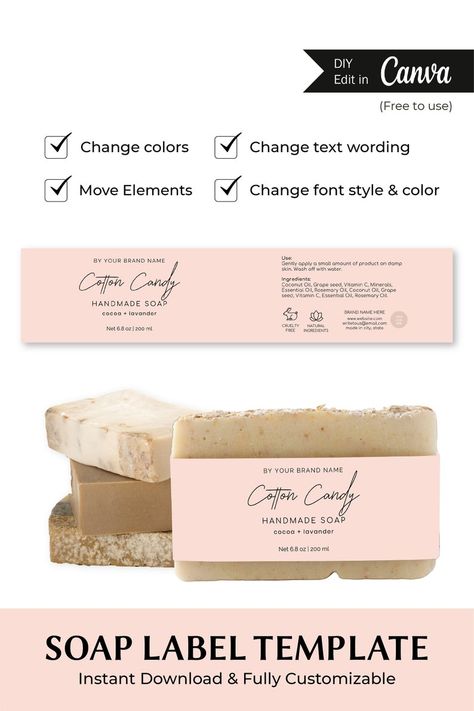 Soap Labels Template Free Printable, Soap Labels Ideas, Diy Soap Labels, Soap Label Template, Soap Label Design, Natural Soap Colorants, Soap Packaging Diy, Mockup Ideas, Soap Images