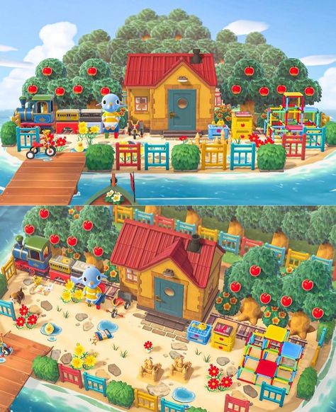 Animal Crossing Designs, Acnh Kidcore, Understood The Assignment, Happy Home Designer, Animal Crossing Wild World, Island Theme, Animal Crossing Villagers, Acnh Inspo, Animal Crossing Pocket Camp