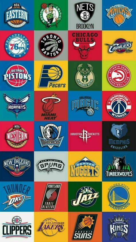 Nba Logos Team, Nba Teams Wallpaper, Nba Logo Wallpapers, Nba Wallpapers Iphone, Iphone Wallpaper Nba, Nba Logos, Nba Basketball Teams, Basket Nba, Basketball Logo