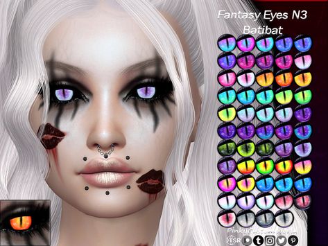 Sims 4 Makeup, Fantasy Eyes, Gothic Hair, Sims 4 Cc Eyes, Gothic Hairstyles, Sims 4 Cc Folder, Sims Four, Sims 4 Collections, Sims 4 Mods Clothes